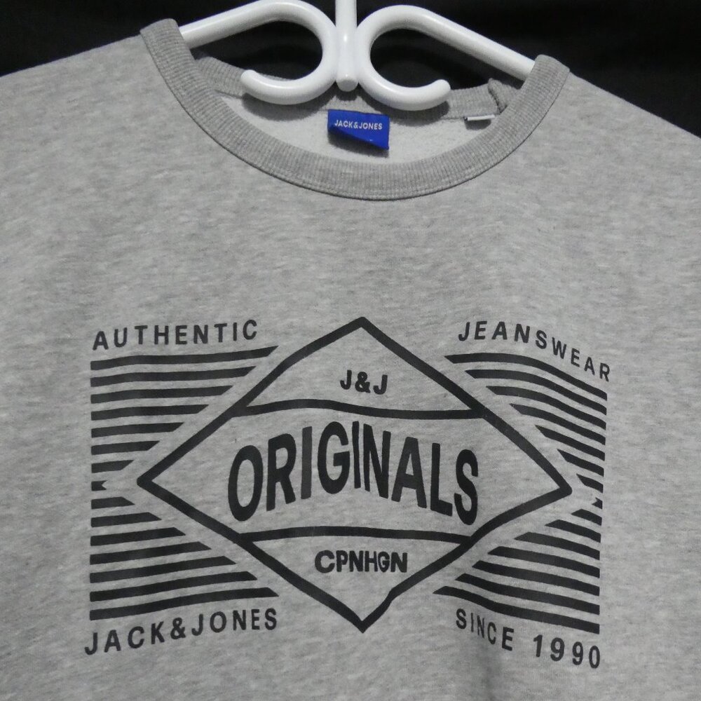 JACK & JONES ORIGINALS | medium | Grey Crewneck Long Sleeve Sweatshirt